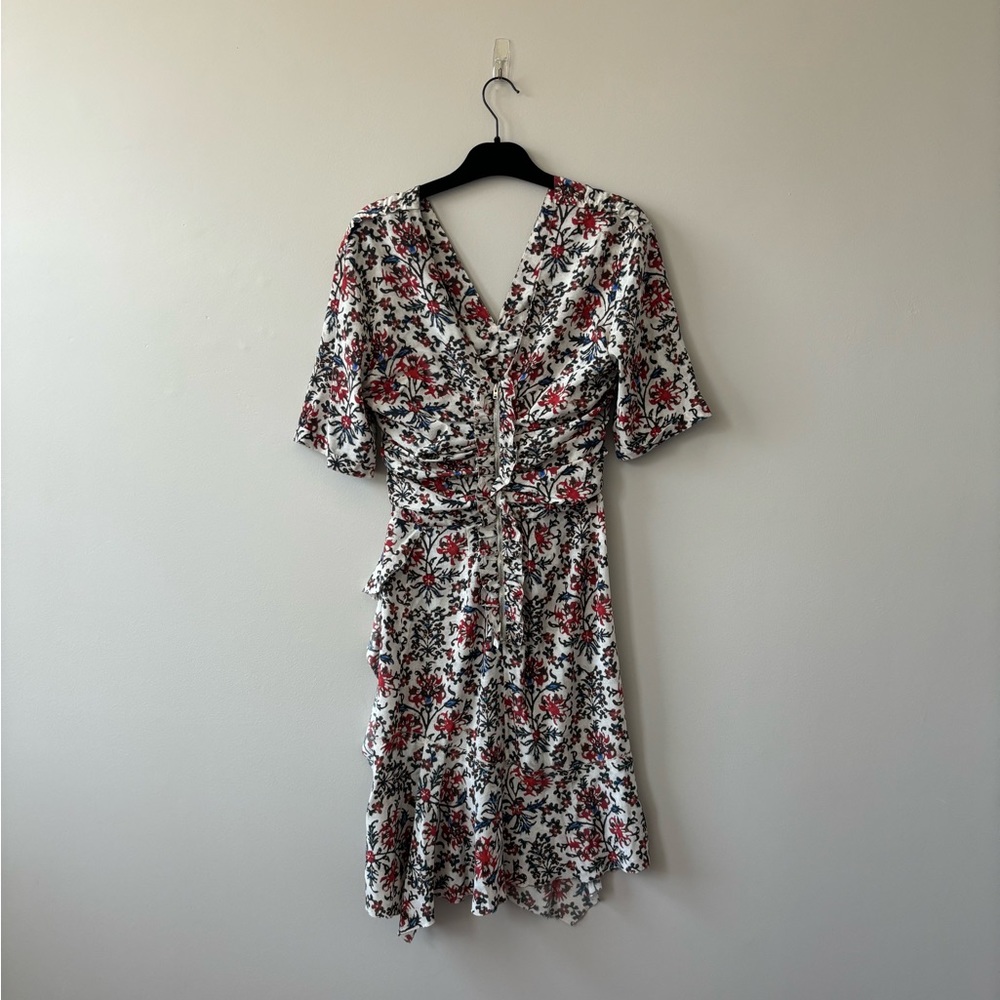 ISABEL MARANT Arodie ruched floral-print silk-blend crepe dress ✨NWT✨ - Picture 6 of 8